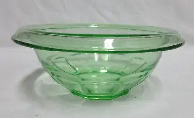 Buy Vintage Anchor Hocking Vaseline Uranium Depression Glass Mixing Bowl 6 3/4  • 16.99£