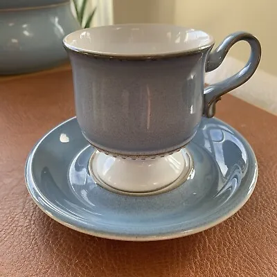 Buy Vintage Denby Pottery Castile Blue Pattern Cup And Saucer Stoneware Mug • 5£