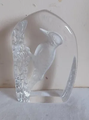 Buy Woodpecker Paperweight Wedgewood Crystal Glass  • 4.99£