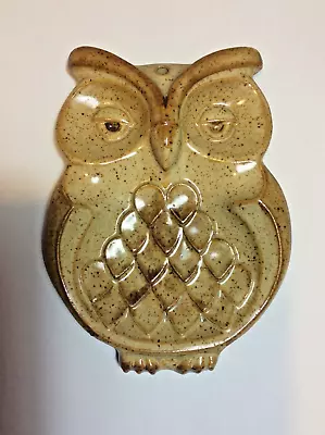 Buy Glazed Pottery Owl Wall Hanging Trinket Bowl Dish • 4.99£