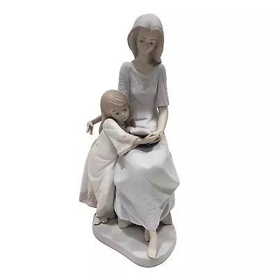 Buy Lladro Figurine Bedtime Story #5457 Porcelain Matte Finish Mom Daughter Reading • 72.84£