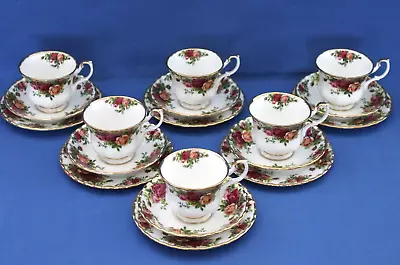 Buy Royal Albert Old Country Roses Set Of 6 Tea Trios - Cup, Saucer, Plate • 23£