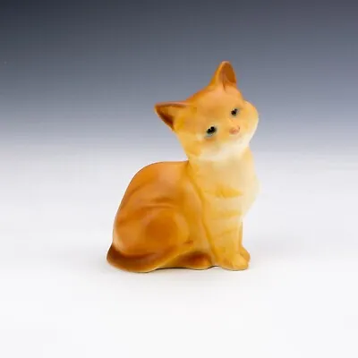 Buy Beswick Pottery - Hand Painted Ginger Seated Kitten Cat - Matt Glaze • 12.99£