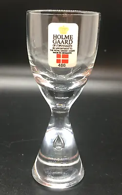 Buy Holmegaard Princess Hand Blown Teardrop Cordial Glass NEW Denmark 3.625 IN • 25.53£