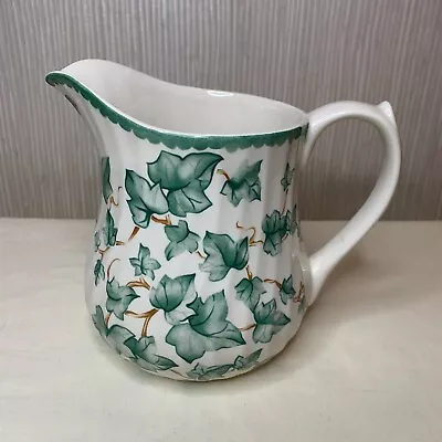 Buy BHS Country Vine Ivy Leaf Large Jug White Green 16cm Tall • 11.99£