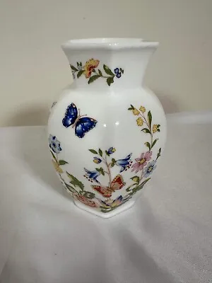 Buy Vintage Aynsley China Cottage Garden Hexagonal Vase 13cm High • 9.99£