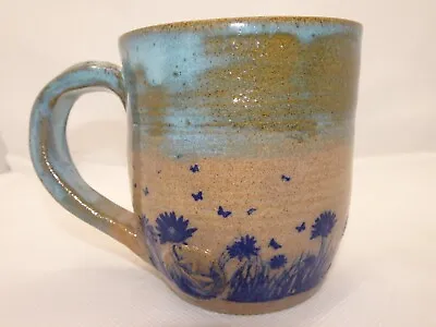 Buy Mug Hand Made, One Off Butterflies & Flower Decals. Blossoms Pottery • 12£