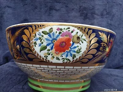Buy Large (GOOD CONDITION) Antique C1815 Early Minton English Porcelain China Bowl • 185£