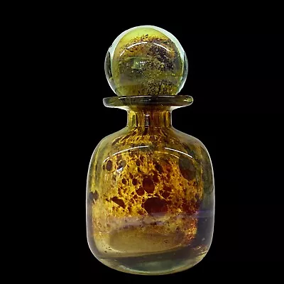 Buy Early Mdina Tortoiseshell Glass Bottle & Stopper Small Decanter Large Perfume  • 40£