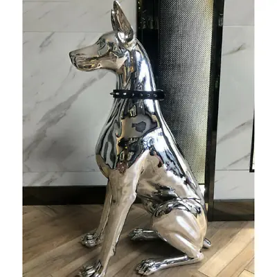 Buy Shiny Dog Decorations Shiny Animal Ornaments Indoor And Outdoor Sculptures • 30.57£