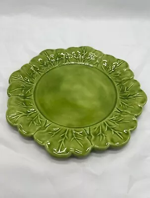 Buy Vintage Ceramic Holland Mold Green Retro Lettuce Cabbage Plate Signed • 11.37£