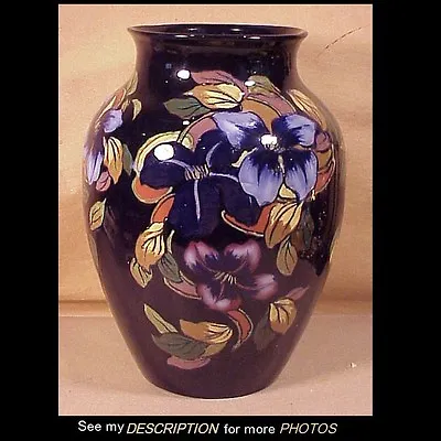 Buy Antique 12  Royal Stanley Ware Art Pottery Vase Jacobean Pattern Moorcroft Style • 212.96£