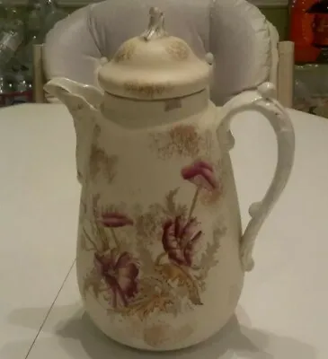 Buy Vintage Antique Porcelain /pottery Teapot With Lid Floral  • 57.91£