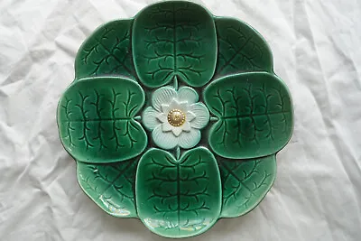Buy Majolica Daisy Petal Art Deco Plate,  195mm Diameter • 28£