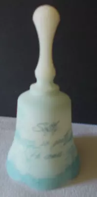 Buy Fenton Art Glass Hand Painted Miniature Bell HP By Marilyn Wagner • 38.56£