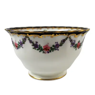 Buy George Jones Crescent China Round Sugar Bowl Swags Of Flowers • 20£