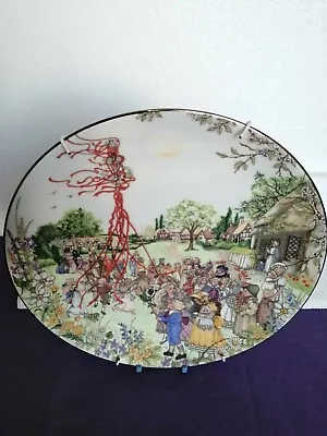 Buy Wedgwood Bone China Deco Plate May Day Feast Festival Spring Flowers. • 10.53£