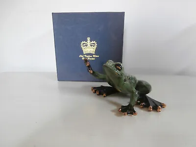 Buy Old Tupton Ware Hand Painted Green Frog Ceramic Figurine Ornament Rare New Boxed • 49£