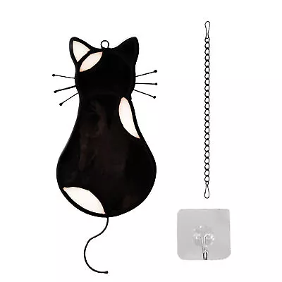 Buy Window Hanging With Hook Stained Glass For Mom Friends Cat Suncatcher Fastness • 8.23£