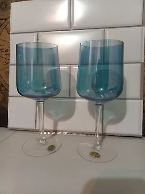 Buy Czechoslovakia Crown Royal Bohemian Crystal Barium Colored Wine Drinking Glasses • 37.79£