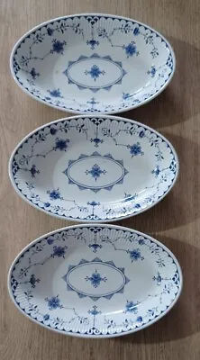 Buy Furnivals Vintage Blue Denmark Ceramic Oval Dish L 21cm W 13.5cm X 3 • 27.99£
