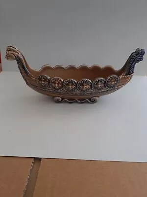 Buy Wade Porcelain Viking Dragon Ship Long Boat Vintage Trinket Dish Pottery Planter • 10£