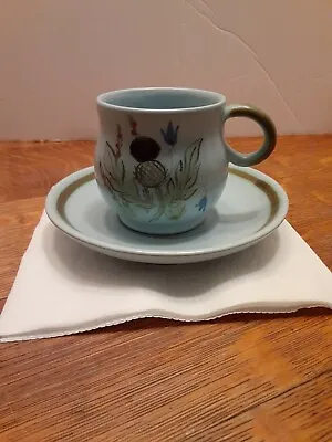 Buy Buchan Stoneware Thistle Pattern Cup And Saucer M2M-50 • 14.22£