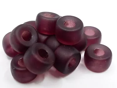 Buy 9(mm) LARGE HOLE EUROPEAN STYLE CZECH GLASS PONY CROW SPACER ROUND BEADS  • 1.99£