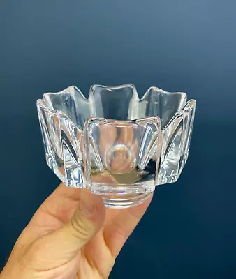 Buy Quality Orrefors Swedish Lars Hellsten Clear Glass Corona Geometric Bowl-signed • 20£
