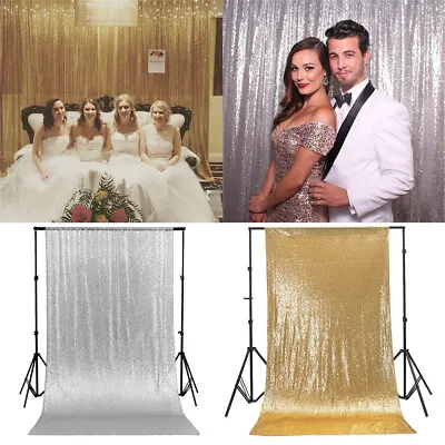 Buy Shimmer Sequin Fabric Photo Backdrop Wedding Photo Booth Photography Background • 12.93£