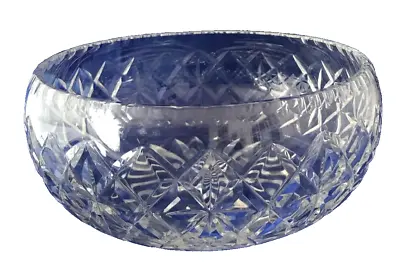 Buy Cut Glass Crystal Fruit Bowl Vintage Or Serving Bowl Heavy Free Postage • 15£