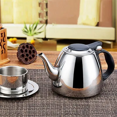 Buy Metal Teapot Teapot Coffee Kettle For Induction Cooker • 12.71£