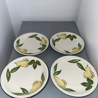 Buy Vintage Staffordshire Tableware England Saucers Pears And Leaves • 4£