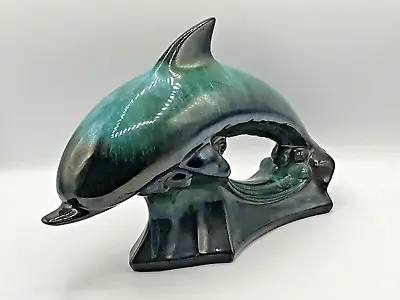 Buy Vintage Large Blue Mountain Pottery Figurine Dolphin Statue 16  VERY RARE • 208.91£