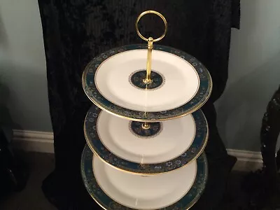 Buy Royal Doulton 3 Tiered Cakestand In Carlyle Pattern. Brand New.  • 29£