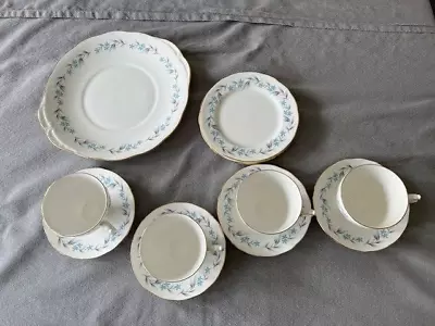 Buy Royal Vale Bone China Tea Set - 4 Cups, Saucers, Plate And 1 Large Serving Plate • 12.99£