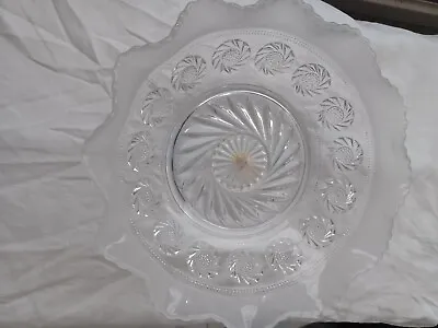 Buy Vintage 1930's Bagley Frosted Glass Bowl Katherine Pattern Ruffled Rim Art Deco  • 3.46£