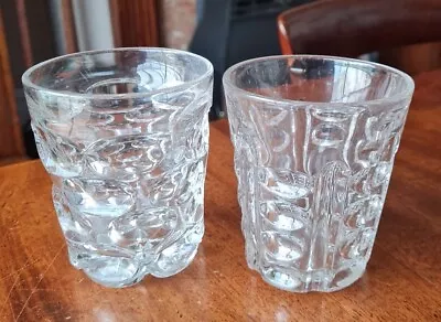 Buy 2 Victorian Pressed Glass Thumprint Tumblers • 15£