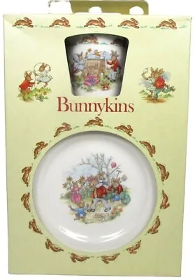 Buy Royal Doulton Bunnykins Childrens Set Plate Cereal Bowl Mug 1981 Fine Bone China • 39.73£