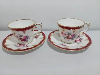 Buy George Jones & Sons Crescent China Pair Of Gorgeous Tea Cups And Saucers • 29.95£