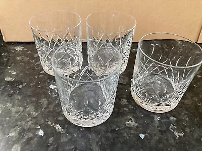 Buy 4 X Heavy Glass Whisky Tumbler Glasses • 19.99£