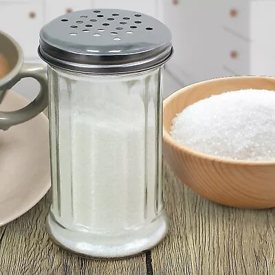 Buy Sugar Sprinkler Dispenser Glass Baking Flour Shaker Pourer Cake Icing Decorating • 5.89£