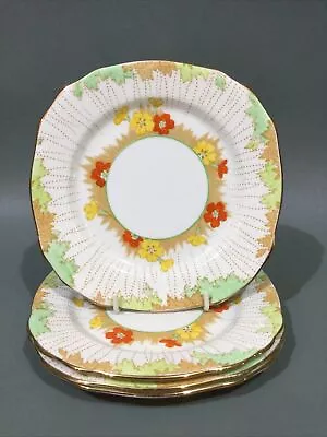 Buy Royal Stafford Bone China Art Deco 4 X Tea Plates • 9.95£