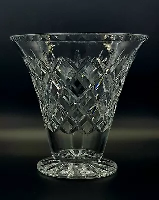 Buy Late 1940s Webb Corbett 'Clifton' Pattern Cut Lead Crystal 7  Flared Vase  • 50£