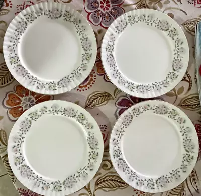 Buy 4- Royal Stafford  10  Dinner Plates  Flowers  Fine Bone China Made In England • 37.84£