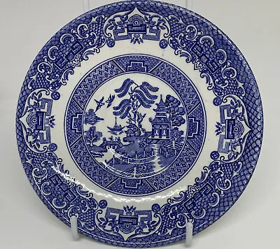 Buy Old Willow  -Blue & White Saucer- English Ironstone Tableware • 3.95£