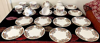 Buy Colclough Vge Bone China Tea Set Royale  8 Cups Saucers Plates Pre-owned A+ • 35.99£