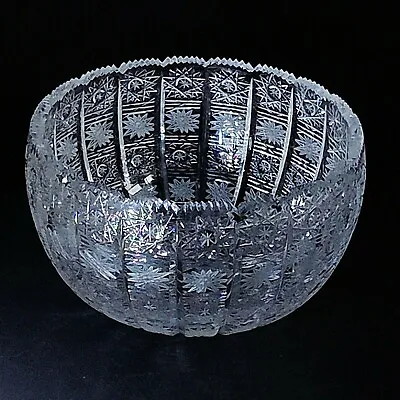 Buy QUEEN LACE Hand-Cut And Etched Lead Crystal Round 8  Bowl • 192.14£