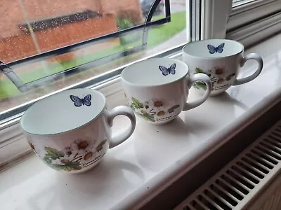 Buy 3 X Vintage Royal Worcester Spring Flowers  Cup Pretty/Excellent Condition  • 3£