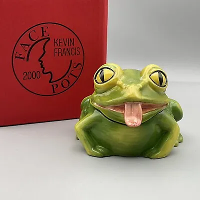 Buy 💚 A Gorgeous ‘kevin Francis’ Highly Collectable ‘frog’ Face Pot! New & Boxed! • 15£